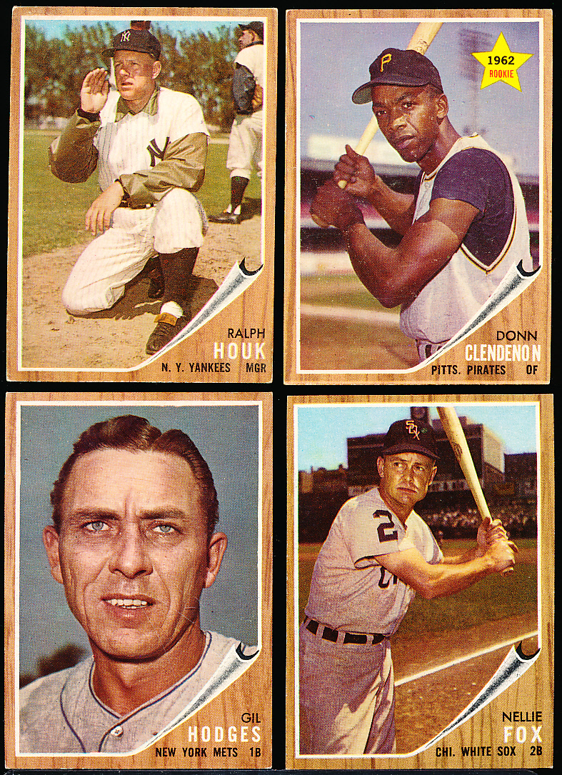 Lot Detail - 1962 Topps Baseball- 4 Diff