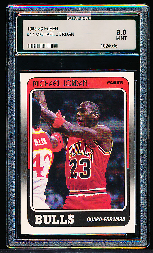 Lot Detail - 1988-89 Fleer Bskbl. #17 Michael Jordan- Advanced Grading ...