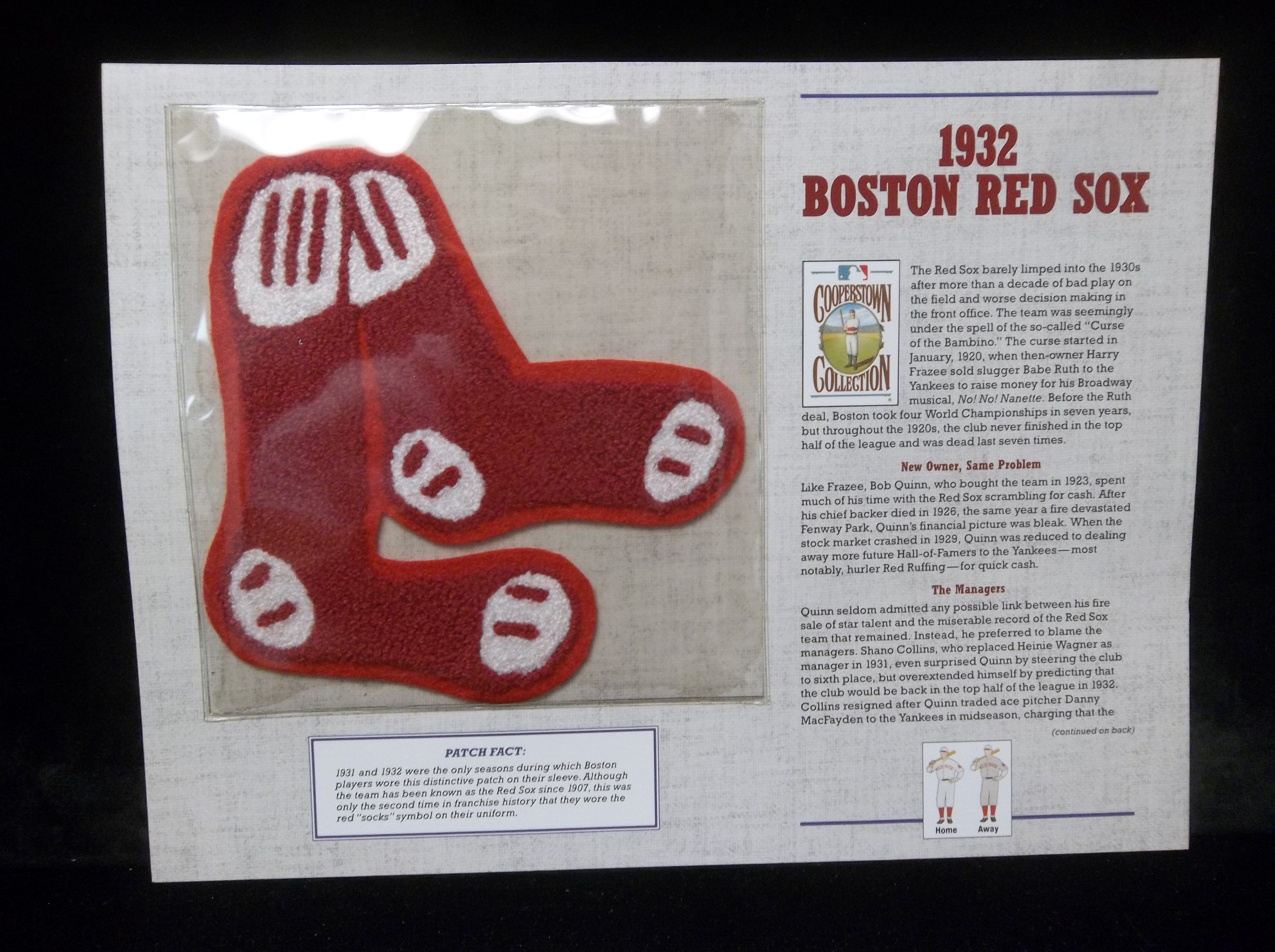 Lot Detail - Willabee & Ward 1932 Boston Red Sox Patch