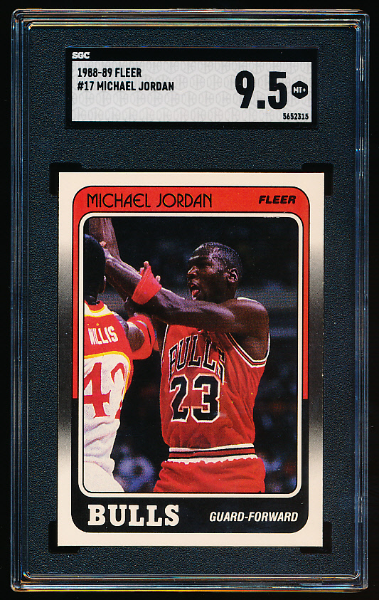 Lot Detail - 1988-89 Fleer Bskbl. #17 Michael Jordan- SGC Graded Mint+ 9.5.