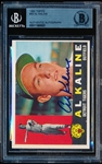 Autographed 1960 Topps Bb- #50 Al Kaline, Tigers- Beckett Authenticated & Encapsulated
