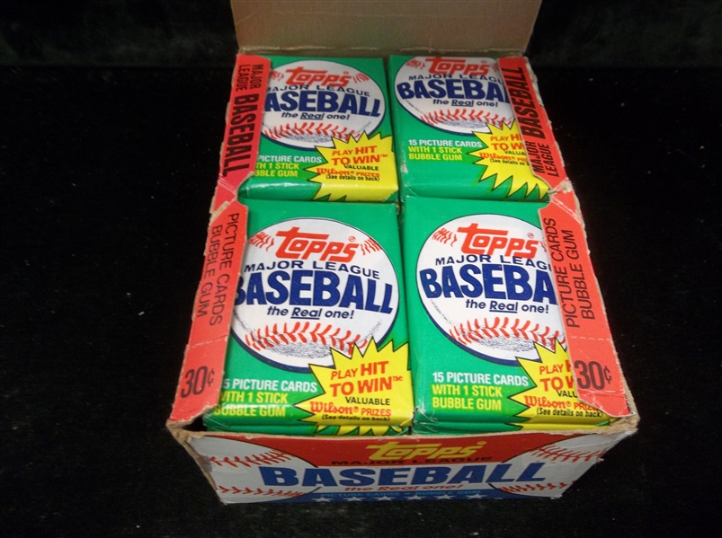 1981 Topps Baseball- One Unopened Wax Box