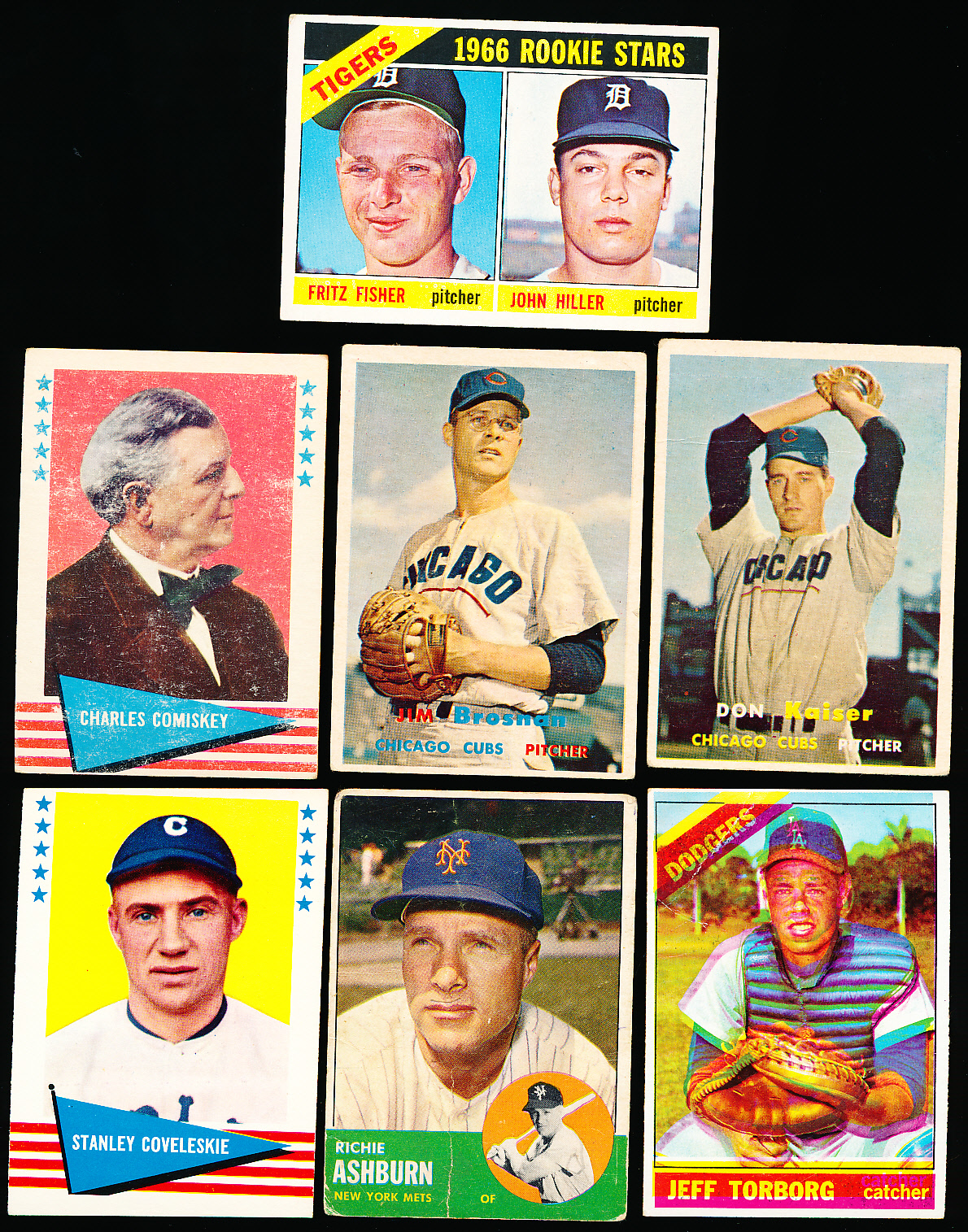 Lot Detail - Seven Vintage BB Cards