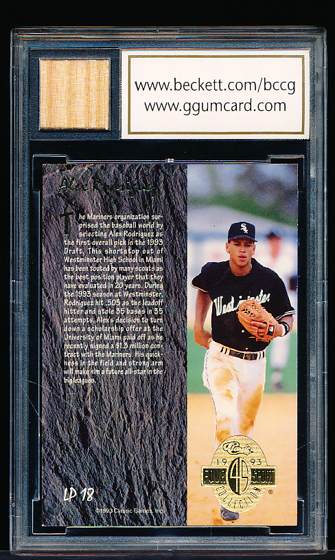 Four Sport Alex Rodriguez - 1993 Classic Limited Print #Lp18 - Rookie -  Limited to 63,400