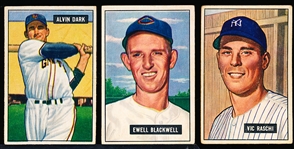 1951 Bowman Baseball- 3 Diff