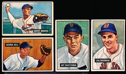 1951 Bowman Baseball- 4 Diff
