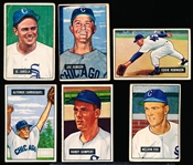 1951 Bowman Baseball- 6 Diff Chicago White Sox