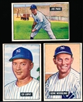 1951 Bowman Baseball- 3 Diff NY Yankees