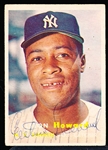 Autographed 1957 Topps Baseball- #82 Elston Howard, Yankees- PSA Certified Card. Has JSA Sticker on back