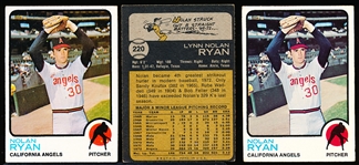 1973 Topps Bb- #220 Nolan Ryan, Angels- 5 Cards