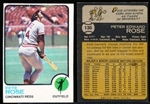 1973 Topps Bb- #130 Pete Rose, Reds- 4 Cards