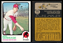 1973 Topps Bb- #174 Goose Gossage RC, White Sox- 5 Cards