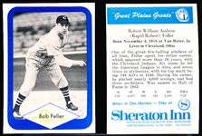 1975 Great Plains Greats- #1 Bob Feller, Cleveland- 25 Cards