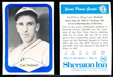 1975 Great Plains Greats- #2 Carl Hubbell, NY Giants- 45 Cards
