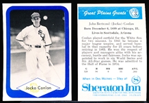 1975 Great Plains Greats- #3 Jocko Conlan, Umpire (Pictured as White Sox player)- 40 Cards