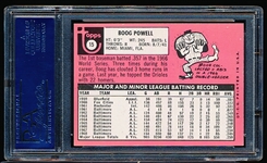 Autographed 1969 Topps Baseball- #15 Boog Powell, Orioles- PSA/ DNA Certified & Encapsulated