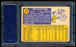 Autographed 1970 Topps Baseball- #449 Jim Palmer- PSA/DNA Certified & Encapsulated