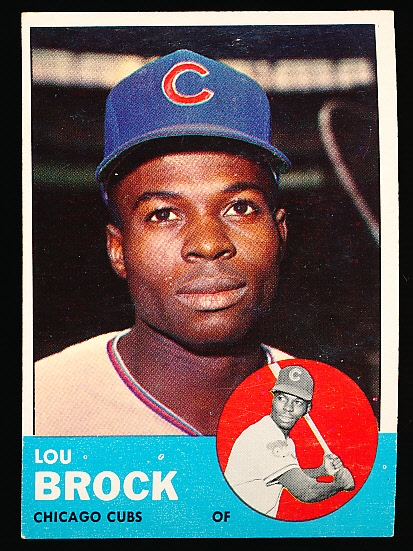 1963 Topps Bb- #472 Lou Brock, Cubs