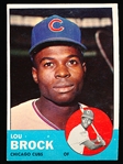 1963 Topps Bb- #472 Lou Brock, Cubs