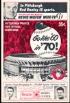 1970 Pitt. Pirates Baseball Program vs. Atlanta