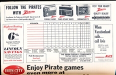 1970 Pitt. Pirates Baseball Program vs. Atlanta