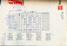 1973 KC Royals- Baseball Spring Training Program vs. New York Yankees