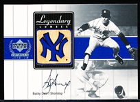 2000 Upper Deck Yankees Legends Bb- “Legendary Lumber” Insert- #BD-LL Bucky Dent, Yankees
