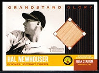 2002 Topps Heritage Bb- “Grandstand Glory Relics”- #GG-HN Hal Newhouser, Tigers