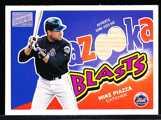 2003 Bazooka Bb- “Bazooka Blasts Bat”- #BB-MP Mike Piazza, Mets