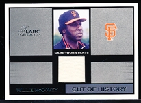 2003 Flair Greats Bb- “Cut of History”- Willie McCovey, S.F. Giants