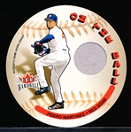 2003 Fleer Hardball Bb- “On the Ball Jersey” Die-Cut Insert- Pedro Martinez, Red Sox