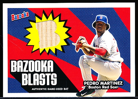 2005 Bazooka Bb- “Bazooka Blasts Bats”- #BB-PM Pedro Martinez, Red Sox