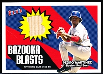2005 Bazooka Bb- “Bazooka Blasts Bats”- #BB-PM Pedro Martinez, Red Sox