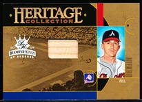 2005 Diamond Kings Bb- “Heritage Collection”- #HC21 Phil Niekro, Braves- #44/50