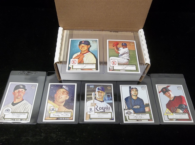 2007 Topps 52 Baseball- 220 Diff. (Include 10 Diff. Black Backs)