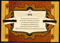 2008 Playoff Prime Cuts Bb- “Icons Game-Worn/Used”- #17 Joe Morgan, Reds- #46/50