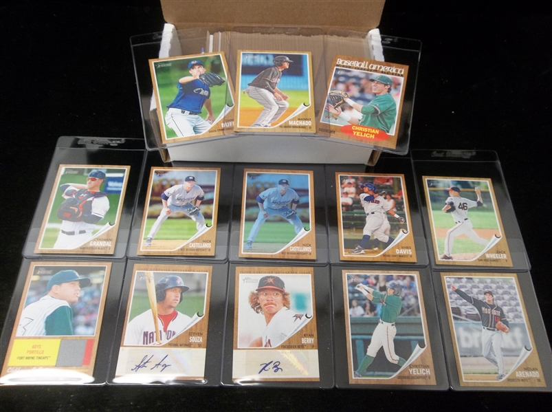 2011 Topps Heritage Minor League Bb- 204 Diff. + 8 Diff. Color Variations & 3 Diff. Inserts! 
