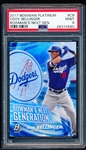 2017 Bowman Platinum Bb- “Bowman’s Next Generation” Insert- #BNG-CB Cody Bellinger, Dodgers- PSA Graded MINT 9