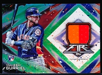 2017 Topps Fire Bb- “Relics Green”- #FR-YG Yulieski Gurriel RC, Astros- #28/75