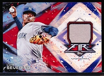 2017 Topps Fire Bb- “Relics”- #FR-LS Luis Severino, Yankees- #22/110