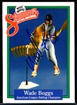 Autographed Wade Boggs “Slammer Batting Machine” Promotional Card