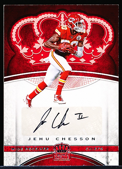 2017 Panini Crown Royale Ftbl.- “Autographs”- #58 Jehu Chesson, Chiefs