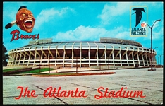 1965 Dexter Press “DT-6251-C: The Atlanta Stadium” Chrome Postcard