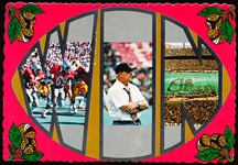 Aladdin Studio “151077- Win with Ohio State University” Deckle Edged Chrome Postcard with Woody Hayes/Archie Griffin