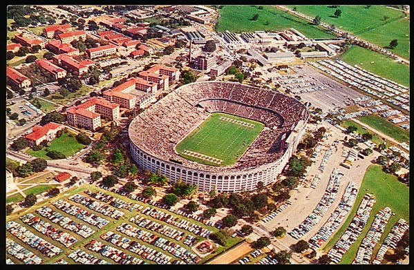 Bernard F. Holmes “BH-5, 57713-B: Tiger Stadium- L.S.U.- Baton Rouge, LA.” Chrome Postcard