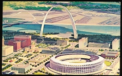 CharmCraft “P56057- Projected New Look For Downtown St. Louis” Chrome Postcard