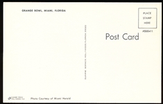 Dukane Press “#D00411- Orange Bowl, Miami, Florida” Chrome Postcard
