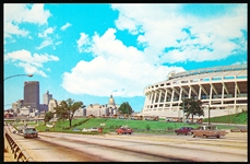 National Post Card Service “31379: Atlanta Skyline and Atlanta Stadium” Chrome Postcard