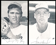 1960’s-70’s Washington Senators MLB Team Issued B/W 3-½” x 5-¾” Photos- 23 Asst.