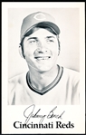 1974 Cincinnati Reds MLB Team Issue B/W 3 ½” x 5 ½” Photo- Johnny Bench